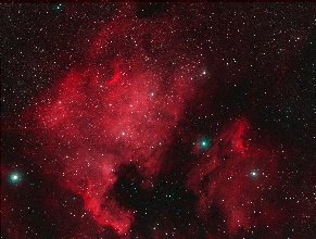 NGC7000&IC5067(北アメリカ&ペリカン星雲)AOO合成